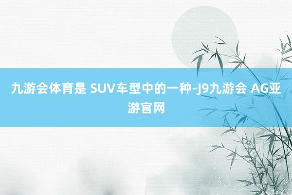 九游会体育是 SUV车型中的一种-J9九游会 AG亚游官网